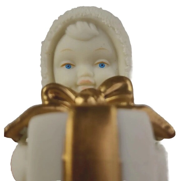 Vintage Department 56 Snowbabies Overnight Delivery Bisque Ornament 68808 - Picture 10 of 12